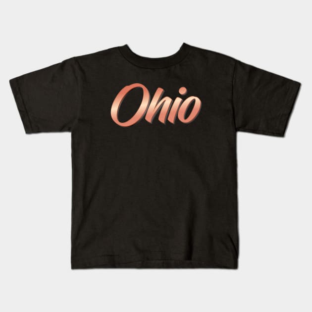 Ohio Raised Me Kids T-Shirt by ProjectX23Red